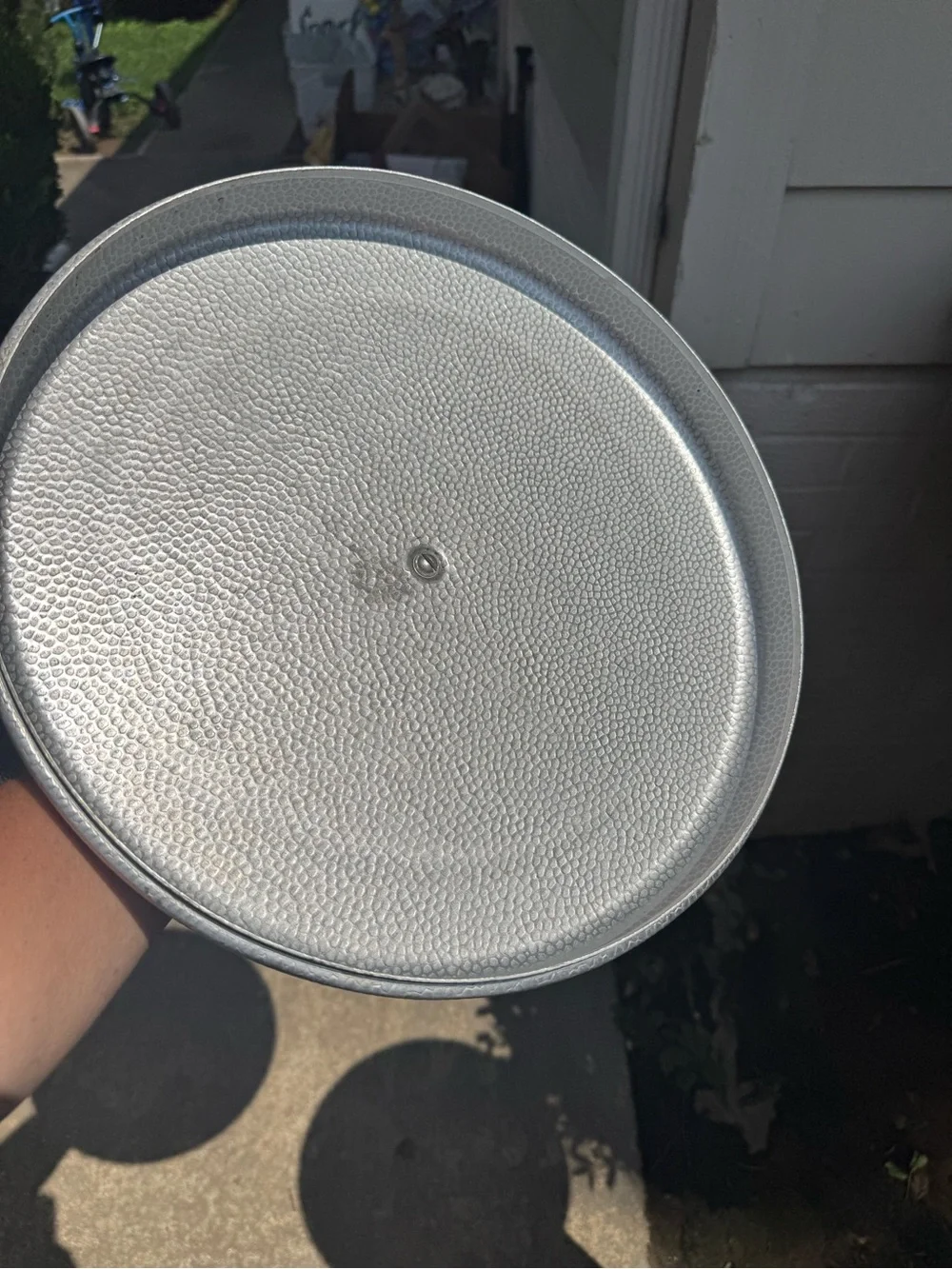 Metal Frying Pan with Lid - Silver